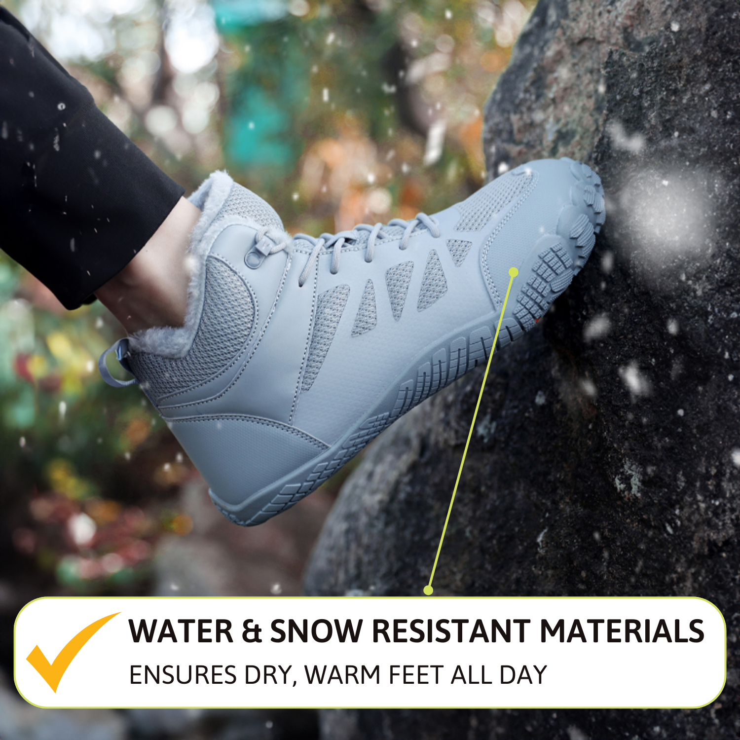 Frostline Max - Warm and water-repellent barefoot shoes (BOGO)