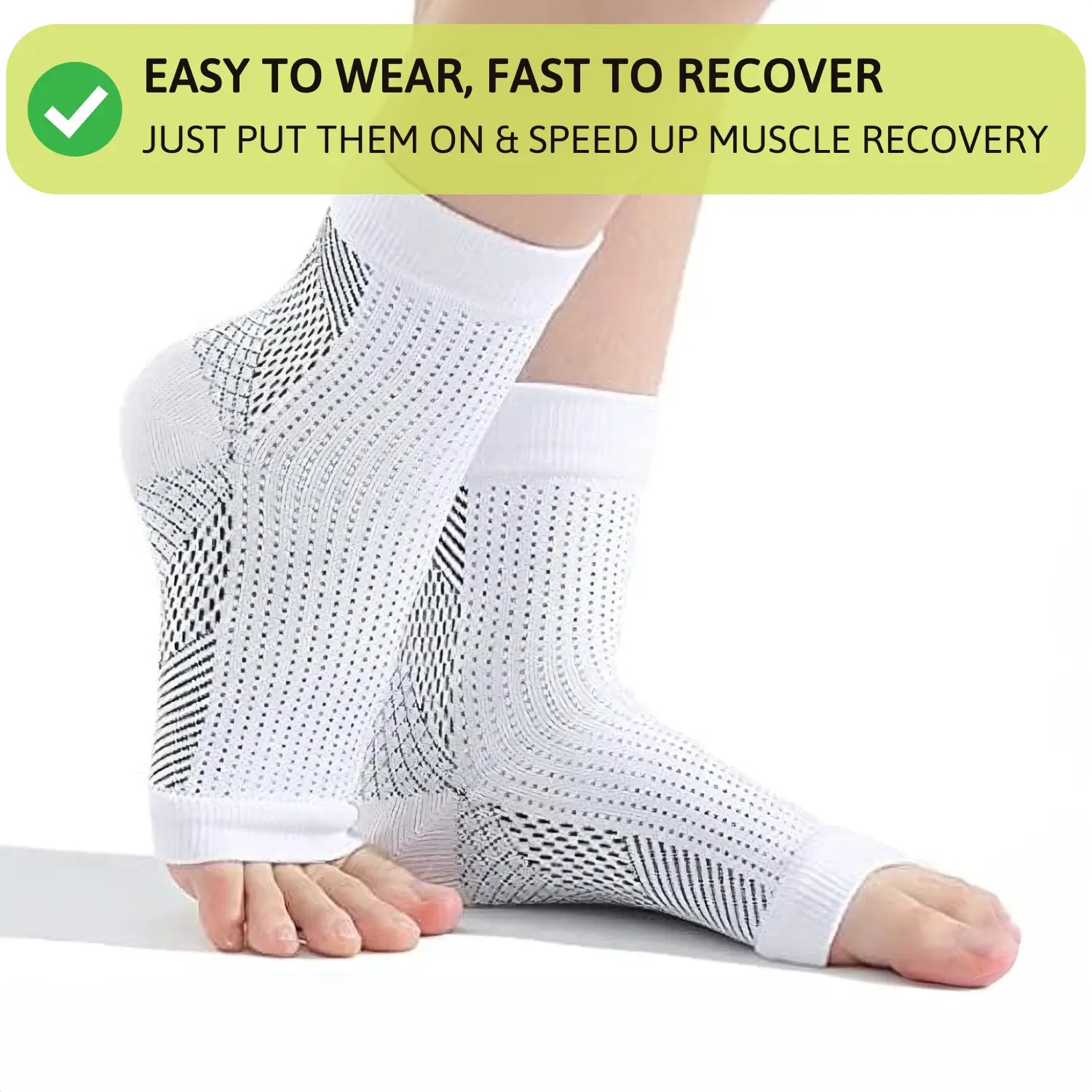 OrthoSocks - Orthopedic Compression Socks for Light Feet (3 PAIR)
